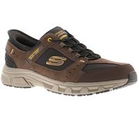 Skechers Men's Oak Canyon Consistent Winner Trekking Low Cut Shoes, Brown Leather/Textile/Synthetic/Black Trim, 7 UK