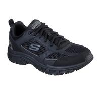 Skechers Oak Canyon Verketta Leather Men's Black Trainers UK 11