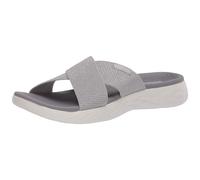 Skechers Women's On-the-go 600 - Glistening Slide Sandal,Silver Textile,5 UK
