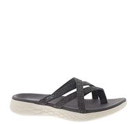 Skechers ON-THE-GO 600, Women's Heels Sandals, Grey (Charcoal Textile Charcoal), 5 UK (38 EU)