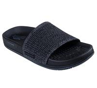 Skechers On-The-go Arch Fit Hyper Slide W/Heather Knit, Slide Sandals Women, black and grey, 3 UK