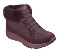 Skechers On-The-Go Encore Elisa Textile WoMens Burgundy Winter Ankle Boots - Red - Size UK 7