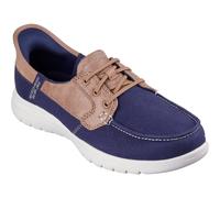 Skechers On-the-GO Flex - Palmilla Canvas/Faux Leather Women's Navy Boat Shoes