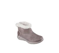 Skechers On-the-GO Joy Cozy Dream Polyester Women's Dark Taupe Winter Ankle Boots - UK 3 / EU 36 / US 6