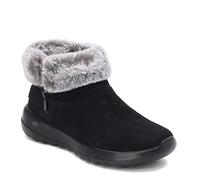 Skechers ON-THE-GO JOY, Women's Bootie, Black/Gray Suede, 7 UK (40 EU)