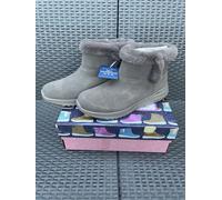 Skechers Women's On-The-Go Stellar Cozy Step Boots, Dark Taupe Suede, 7 UK