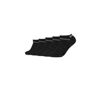 Skechers Organic Cotton Mesh Ventillation 5 Pack Sneaker Socks - Black