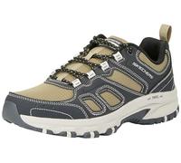 Skechers Men's Hillcrest Pure Escape Trekking Low Cut, Charcoal Synthetic/Textile/Olive Trim, 6 UK