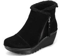 Skechers PARALLEL - OFF HOURS, Women's Bootie, Black Suede/ Faux Sherpa, 8 UK (41 EU)