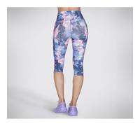 Skechers Performance GO WALK HW Summer Rose Capri Leggings Navy/Hot Pink Doubl