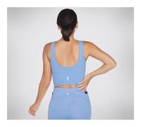 Skechers Performance Goflex Joy Longline Bra Baja Blue Subtle sweetheart v sha