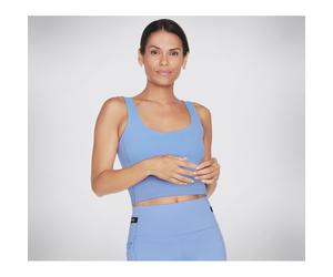 Skechers Performance Goflex Joy Longline Bra Nylon Women's Blue Sports Bra