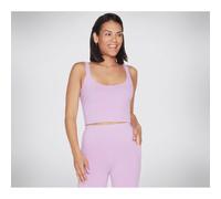 Skechers Performance Goflex Joy Longline Bra Nylon Womens Light Purple Sports Bra - Size Large