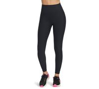 Skechers Performance GOFLEX Rib Nylon Womens Black Sports Leggings - Size X-Large