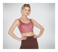 Skechers Gosculpt Leopard Longline Bra Dark Pink Size Extra Large Female