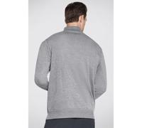 Skechers Performance GOwalk Everywhere Jacket Heather Grey Ribbed Trim, Split