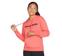 Skechers Performance Heritage Pullover Cotton Women's Peach Hooded Sweatshirt L