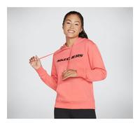 Skechers Performance Heritage Pullover Cotton Women's Peach Hooded Sweatshirt - S