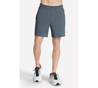 Skechers Men's Premier 7 Inch Short in Black/Charcoal, Size Medium | Polyester/Spandex