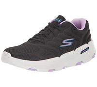 Skechers Women's GO Run 7.0 Driven, Black Textile/Lavender Trim, 2 UK