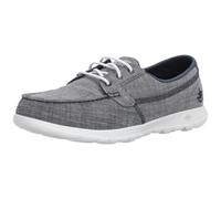 Skechers Performance Women's Go Walk Lite-15433 Wide Boat Shoe navy 7.