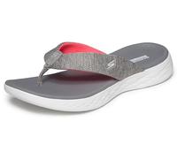 Skechers Performance Women's on-the-Go 600-15304 Flip-Flop,gray/pink,5 M US