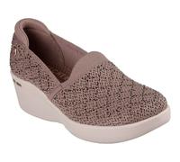 Skechers Women's Martha Stewart: Pier-Lite - My Reflection Slip-On Shoes in Mocha, Size 8 | Textile/Metal, Vegan
