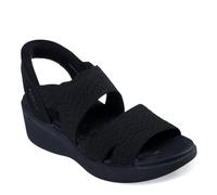 Skechers Pier-Lite - Slip On by - Hands Free Slip-Ins, Black/Black, 7