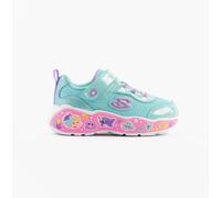 Skechers Play Scene FUN Squad Girls Synthetic Turquoise Multi Casual Trainers