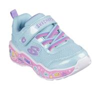 Girl's Skechers PLAY SCENE - FUN SQUAD Girls Trainers Turquoise Multi - Blue - Size: UK 7 small kids