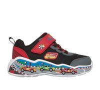 Skechers Play Scene Sneaker in Black/Red, Size 6 | Textile/Synthetic, Machine Washable