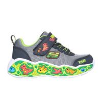 Skechers Play Scene Sneaker in Charcoal/Lime, Size 4 | Textile/Synthetic, Machine Washable