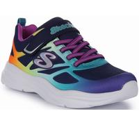 Skechers Girl's Power Jams Girls Sports Trainers - Nvmt Navy Multi Tex - Size: 10.5
