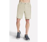 Skechers Men's SKECH-KNITS Premium Everywhere 9 Inch Short in Natural, Size 38 | Polyester