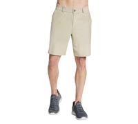 Skechers Men's SKECH-KNITS Premium Everywhere 9 Inch Short in Natural, Size 36 | Polyester