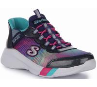 Skechers Dreamy Lites Prism Heel Slip In Trainers Multi Colour Kids UK 10 - 3