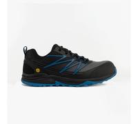 Skechers PUXAL Mens Safety Trainers Black/Blue Textile - Size UK 11