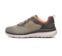 Skechers Quick Path Memory Foam Womens Trainers Casual Fitness Gym Sneakers Grey