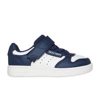 Skechers Quick Street Sneaker in Navy Blue/White, Size 6 | Synthetic, Machine Washable