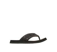 Skechers Quill Textile Men's Black Flip Flops - UK 8