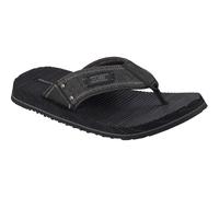 Skechers Quill Textile Men's Black Flip Flops - UK 8