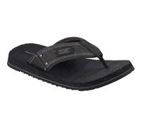 Skechers Quill Textile Men's Black Flip Flops - UK 12