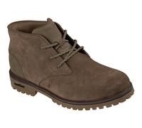 Skechers Quintero Damien Leather Mens Dark Taupe Ankle Boots - Size UK 7