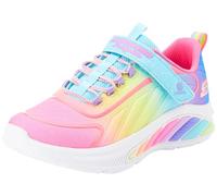 Skechers Girls Trainers, Turquoise Mesh/Multi Trim, 2.5 UK