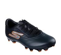 Skechers Razor 1.5 Academy FG Mens Football Boots Shoe, Black Synthetic/Orange Trim, 7 UK