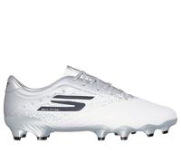 Skechers Razor 1.5 Academy FG Shoes in White/Silver, Size 6 | Synthetic