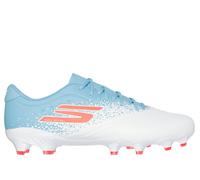 Skechers Razor 1.5 Academy FG Shoes in White/Turquoise, Size 12 | Synthetic