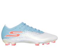Skechers Razor 1.5 Elite FG Shoes in White/Turquoise, Size 7.5 | Synthetic/Textile, Hyper Burst