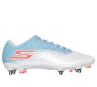 Skechers Razor 1.5 Elite SG Shoes in White/Turquoise, Size 6 | Synthetic/Textile, Hyper Burst