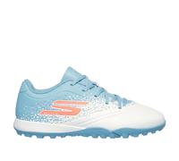 Skechers Razor 1.5 Jr Td TF Sneaker in White/Turquoise, Size 12 | Synthetic/Textile